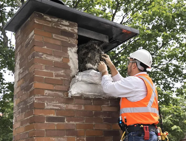 Humane removal of debris and animals by Trumbull Center Chimney Sweep in Trumbull Center, CT