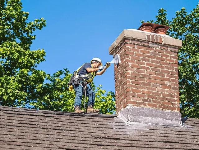Trumbull Center Chimney Sweep performing an inspection with advanced tools in Trumbull Center, CT