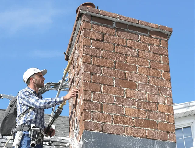 Brickwork for a chimney rebuild by Trumbull Center Chimney Sweep in Trumbull Center, CT