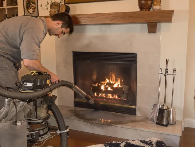Routine fireplace upkeep by Trumbull Center Chimney Sweep in Trumbull Center, CT